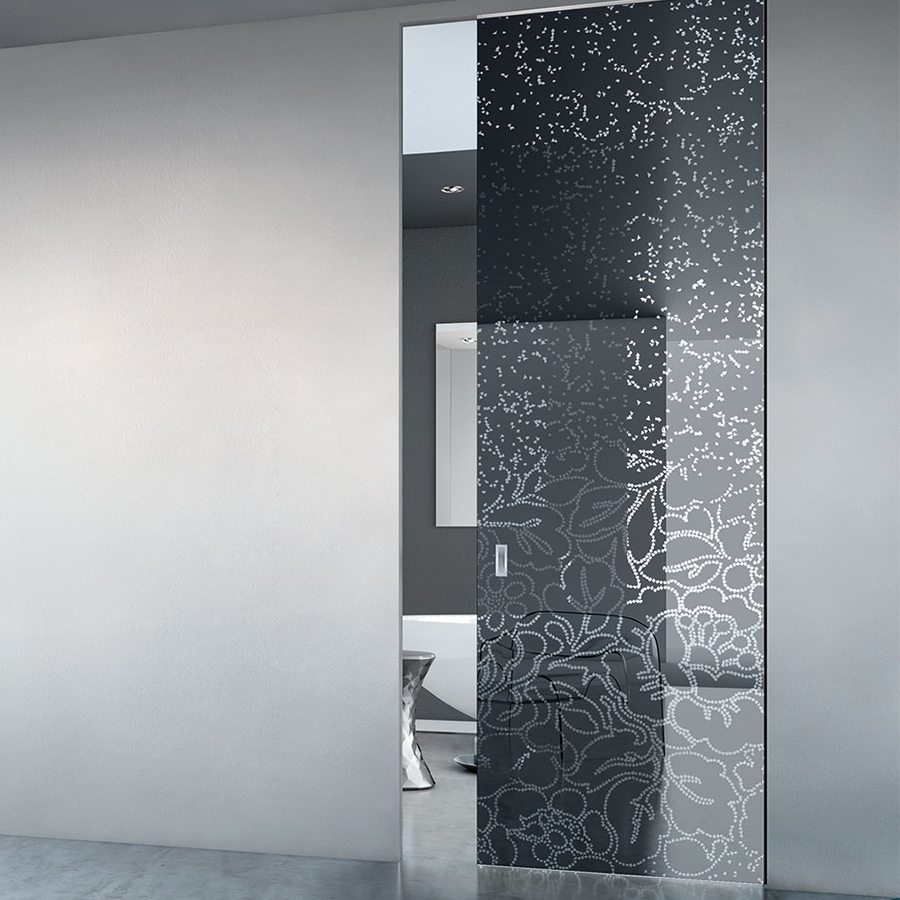 porta vetro piazza cipriano-3 Porta in vetro - Piazza Cipriano