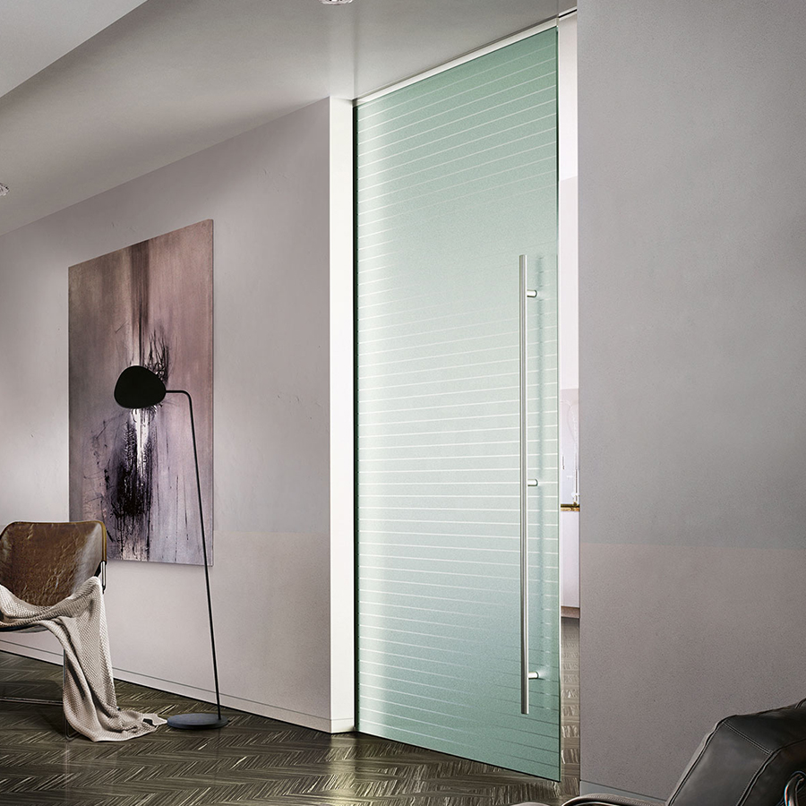 porta vetro piazza cipriano 4 Porta in vetro - Piazza Cipriano